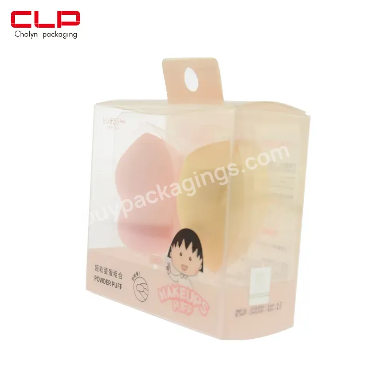 Beauty Egg Pvc Plastic Packaging Box Customized Cosmetics Pet Packaging Box Hook Box