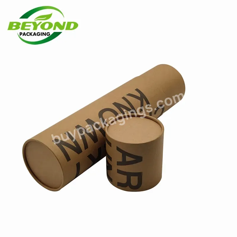 Best Selling Wholesale Custom Eco-friendly Tennis Badminton Cylinder Recycled Cardboard Kraft Round Long Paper Tube Packaging