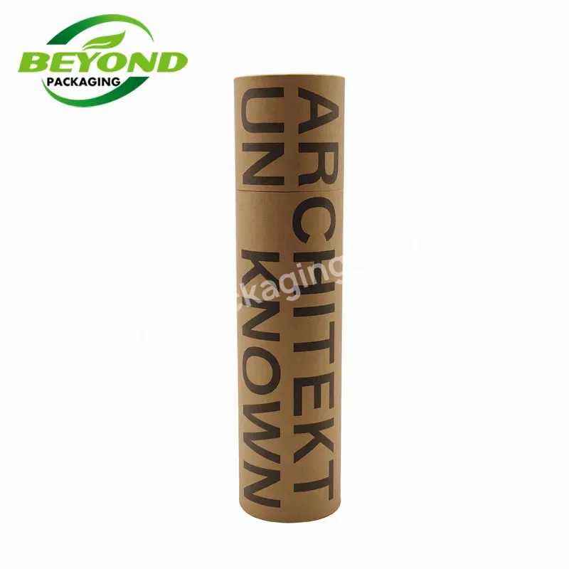 Best Selling Wholesale Custom Eco-friendly Tennis Badminton Cylinder Recycled Cardboard Kraft Round Long Paper Tube Packaging