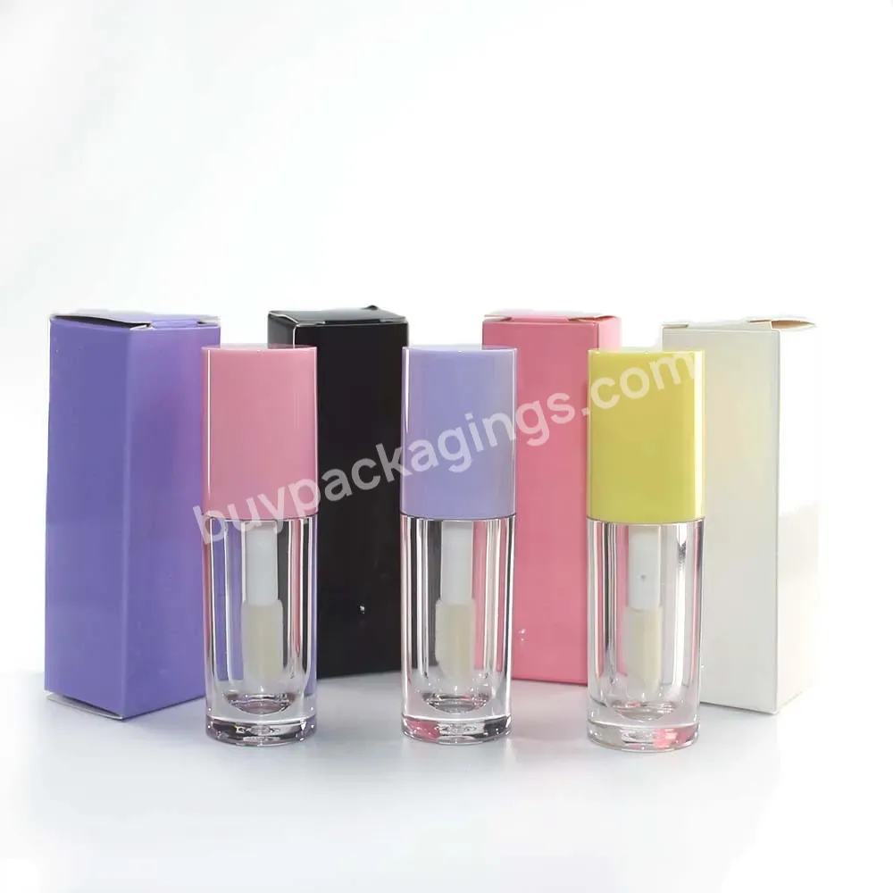 Big Brush Large Capacity Lipgloss Containers Lip Glaze Tube Packaging 5ml 8ml Custom Logo Big Wand Lip Gloss Tubes