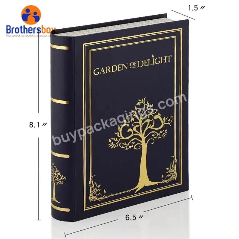 Biodegradable Coffret Cadeau Accessory Cosmetic Packaging Cardboard Luxury Custom Printing Book Shaped Box With Magnetic