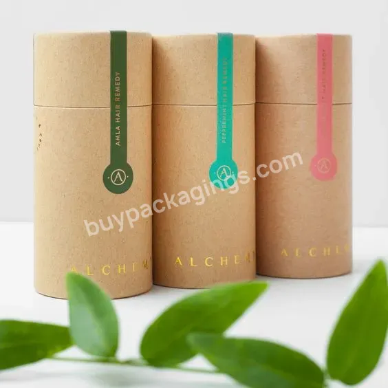 Biodegradable Cylinder Customized Printing Recyclable Kraft Paper Tube Packaging Cardboard Tube Packaging Container - Buy Kraft Paper Tube Round Cylinder,Kraft Paper Tube Cylindrical Packaging Box,Biodegradable Kraft Round Cylinder Paper Tube.