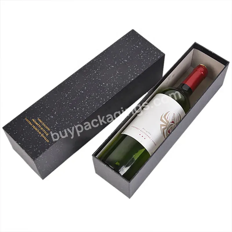 Black Cardboard Wine Boxes Wine Glasses Rigid Black Gift Boxes