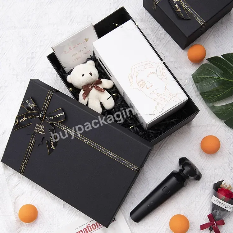 Brand Logo Luxury Gold Foil Rigid Cardboard Top Lid Gift Box Luxury Clothing Boxes For Packing