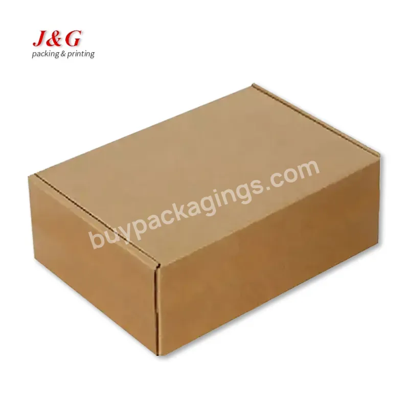 Brown Kraft Paper Gift Box Die-cut Corrugated Shipping Packaging Mailer Boxes