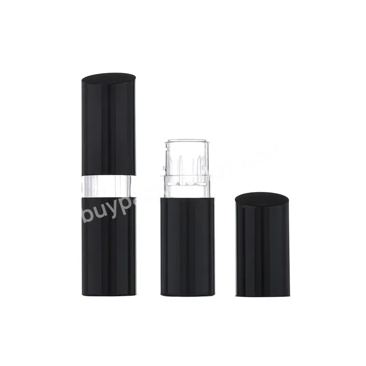 Canfeng Black Plastic Flat Cosmetic Bottle Lipstick Tubes Empty Lipstick Case Container Packaging - Buy Plastic Lipstick Tubes,Lipstick Tubes Packaging,Cosmetic Lipstick Tubes.