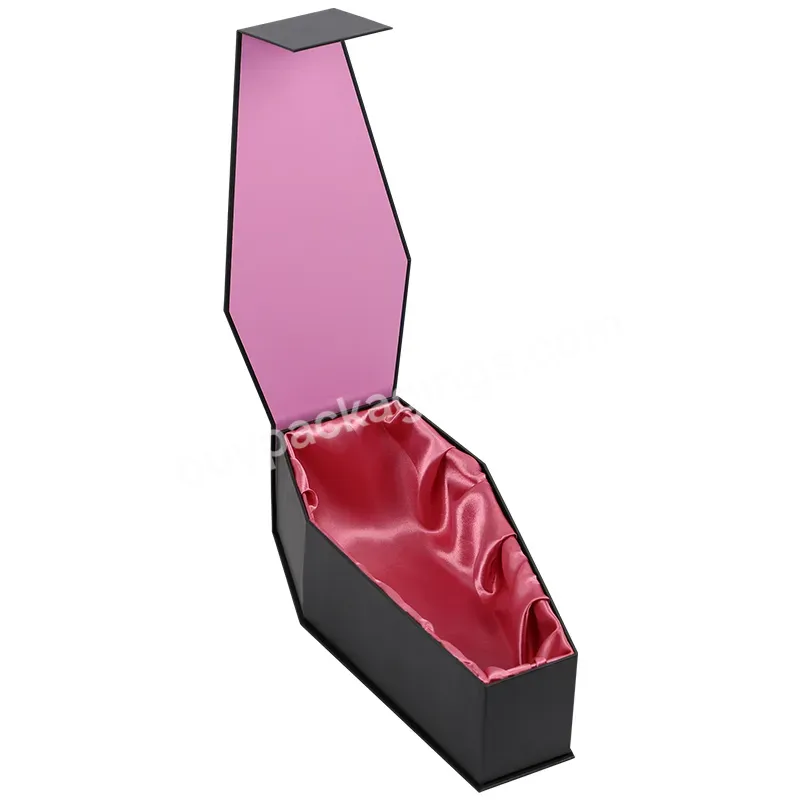 Cardboard Pink Mini Gift Boxes Coffin Shaped Packaging Box Coffin Box