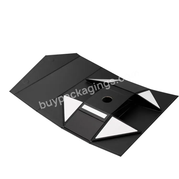 Carton Cardboard Paper Champagne Boxes Black Magnet Paper Wine Box With Insert Foam