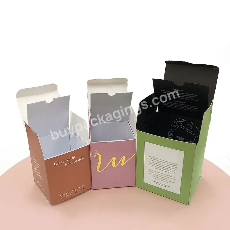 Cheap Customize Empty Dried Flower Folded Geo Tea Light Linen Luxury Portable Candle Boxes