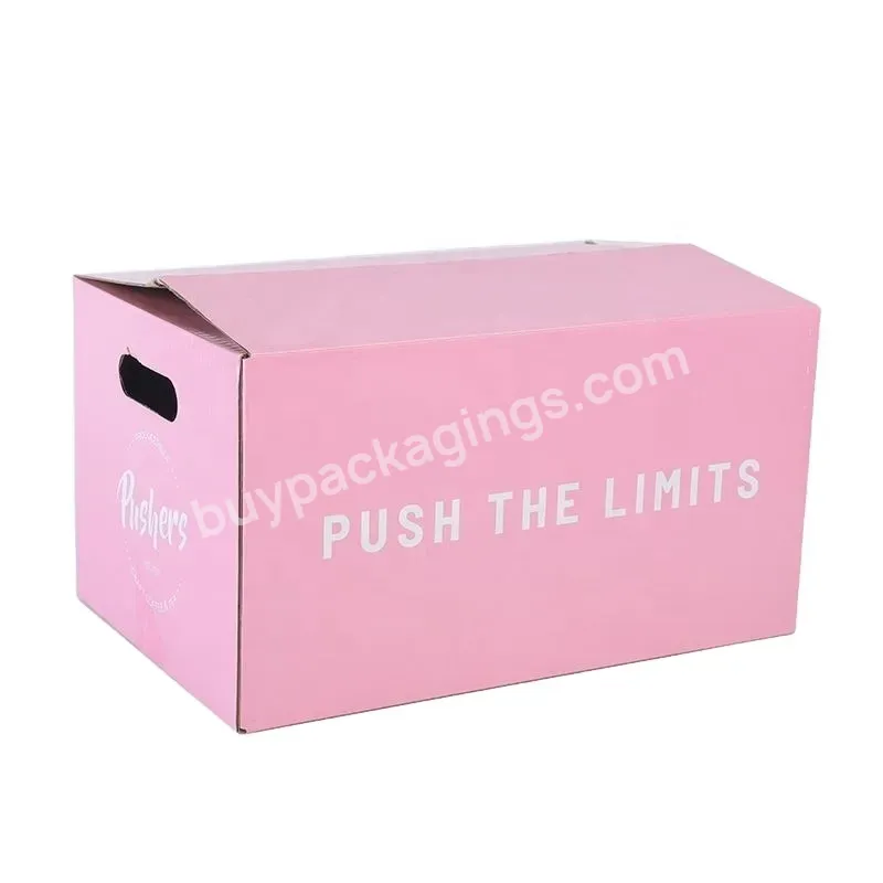 Cheap Large Pink Tv Cosmetic Storage Gift Paper Corrugated Food Shipping Box Package Carton Box Packaging For Baby Clothes