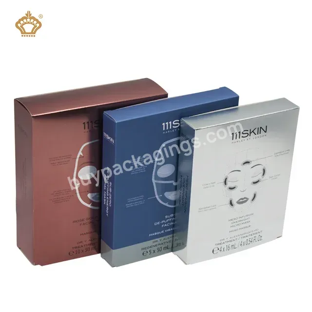 Cheap Simple Custom Printing Card Tuck Top Box Skincare Facial Mask Paper Packaging Box With Different Design
