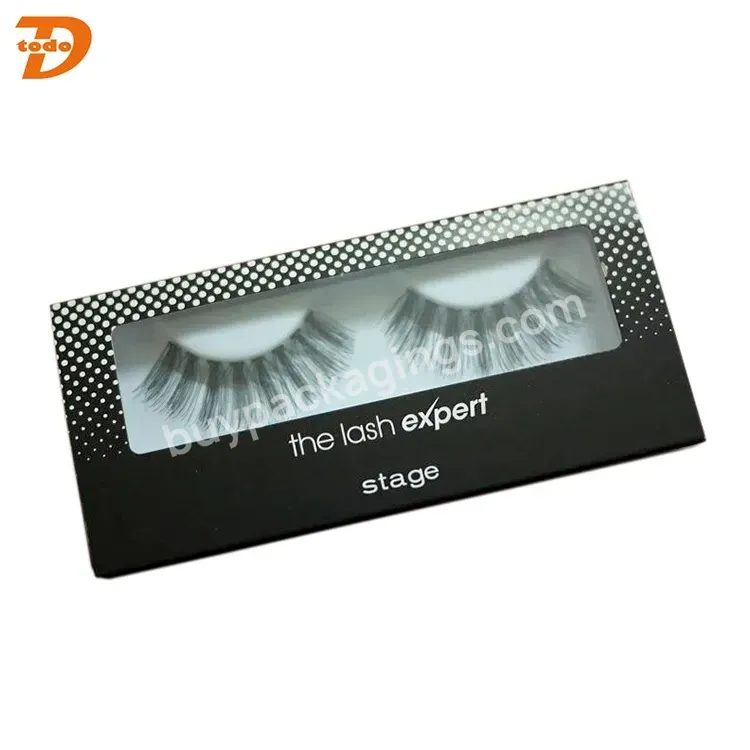 Cheapest Customized Paper Fashion Custom Mink Lash Packaging Gift Box With Clear Window