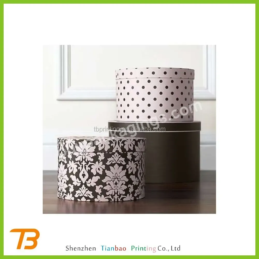 China Alibaba Cheap Round Hat Boxes With Lids,Hat Packaging Boxes
