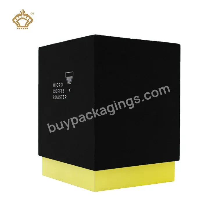 China Factory Direct Black Custom Design Perfume Packaging Empty Rigid Belt Tie Wallet Candle Box With Lid