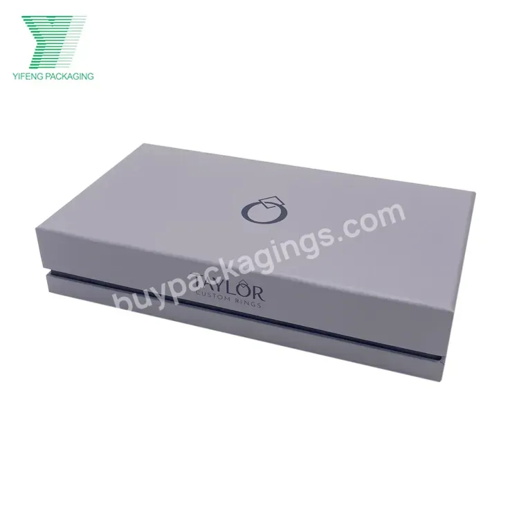 China Manufacturer Logo Custom Wholesale Luxury Gift Packaging Box Wedding Diamond Ring Jewelry Display Box