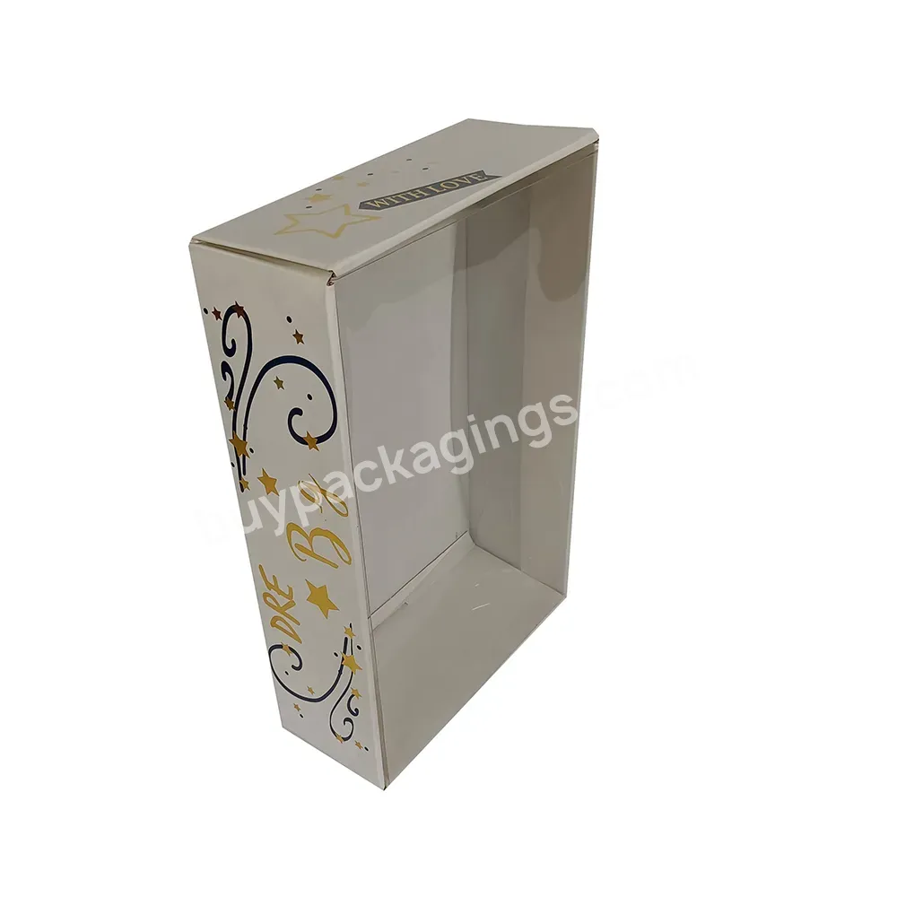 China Oem Custom Printed Cheap Corrugated Paper Box Kids Toy Box Packaging With Pvc Window And Handle