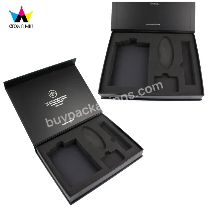 China Supplier Craft Premium Wholesale Magnetic Paper Gift Box/black Bridesmaid Paper Gift Box With Foam Insert