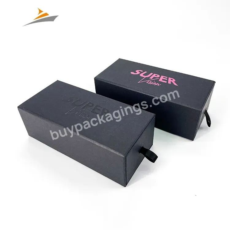 China Wholesale Perfume Jewelry Gift Sunglasses Paper Drawer Lash Packaging Box With Custom Logo Print