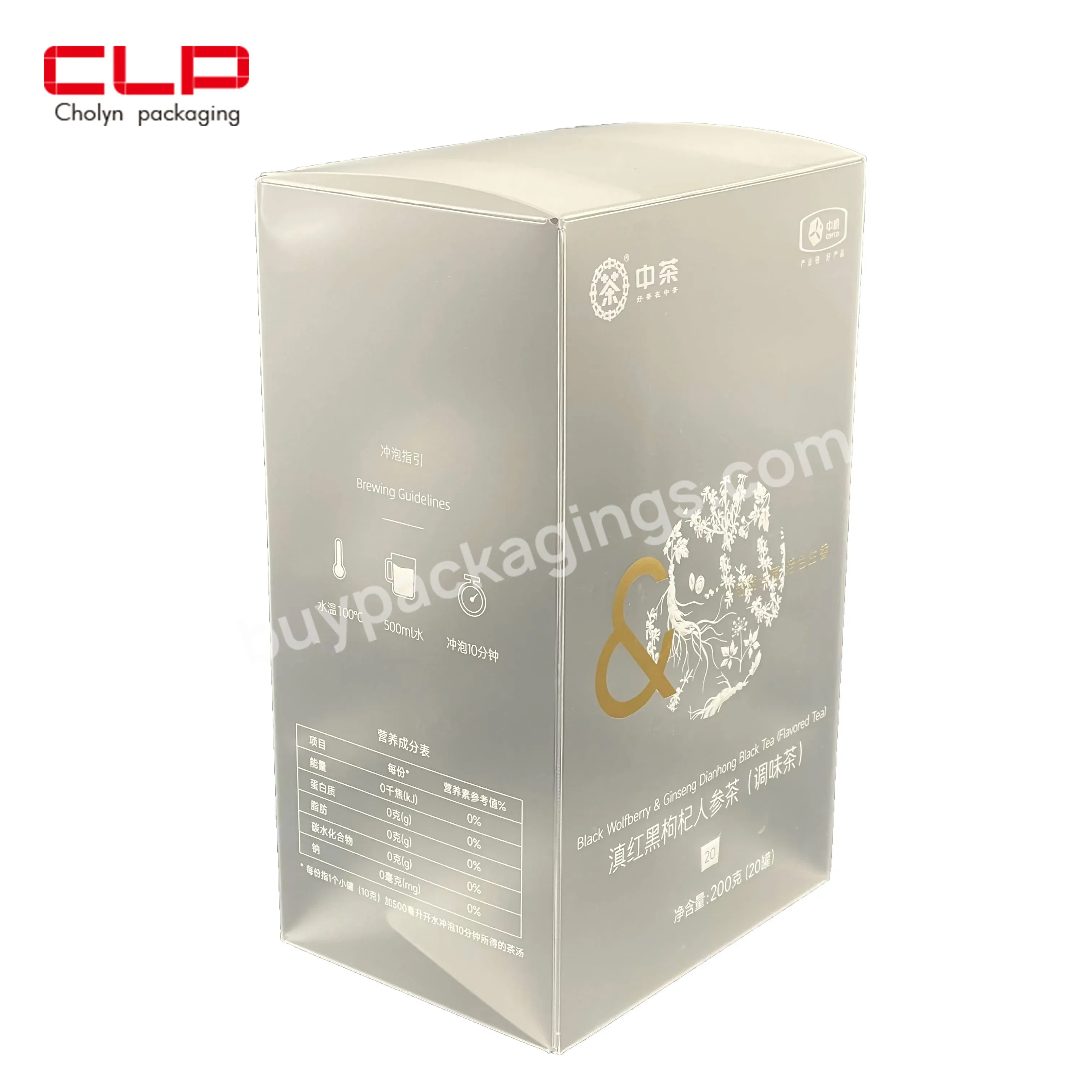 Cholyn Laser Packaging Box Soft Crease Line Transparent Box Custom Printing Pet Pvc Switch Box