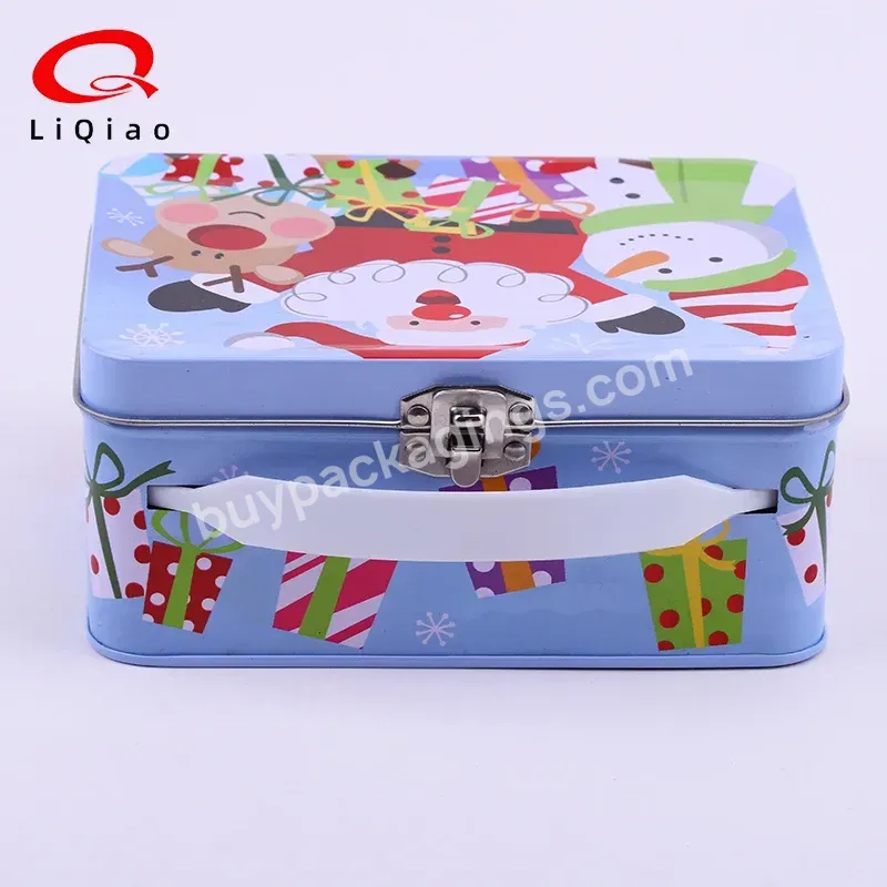 Christmas Tin Can Candy Metal Packaging Gift Box Custom Chocolate Tin Box
