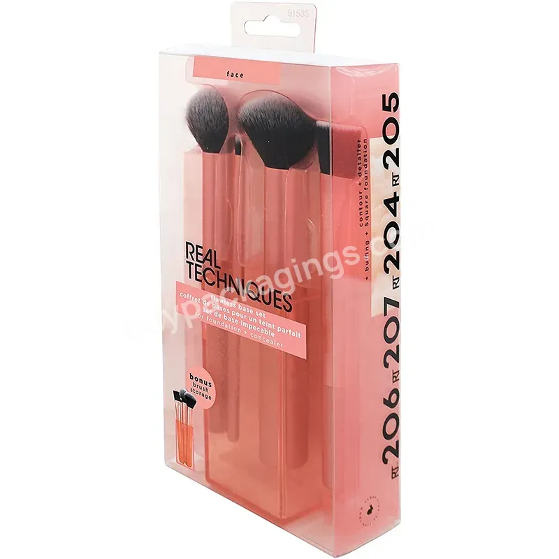 Clear Pet Makeup Brush Packaging Box