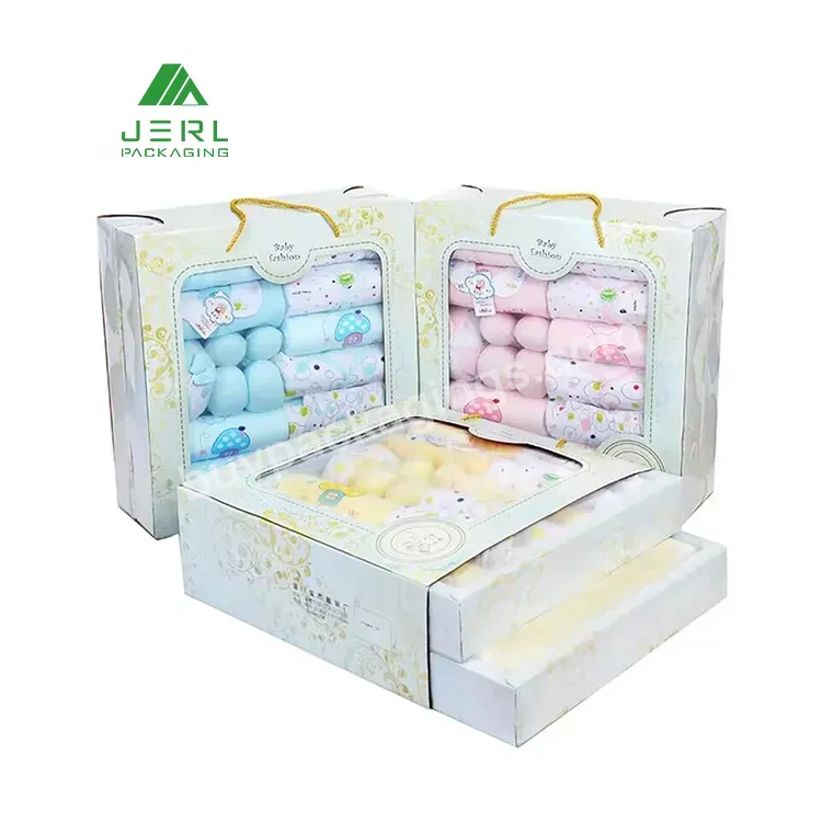 Clothing Keepsake Packaging Box Hamper New Born Baby Clothes Gift Set Box For Keepsake Baby Shop Shower Gift Boxes