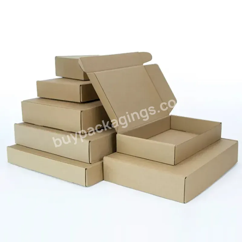 Competitive Price Cosmetics Clothing Cardboard Folding Corrugated Gift Paper Packaging Biodegradable Mailer Kraft Shipping Box