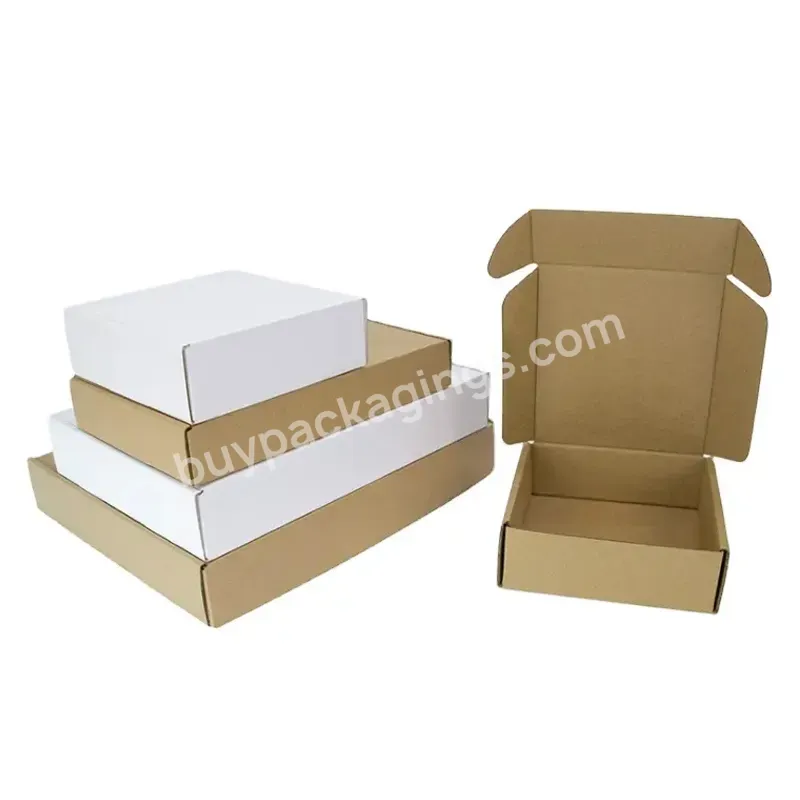 Competitive Price Cosmetics Clothing Cardboard Folding Corrugated Gift Paper Packaging Biodegradable Mailer Kraft Shipping Box