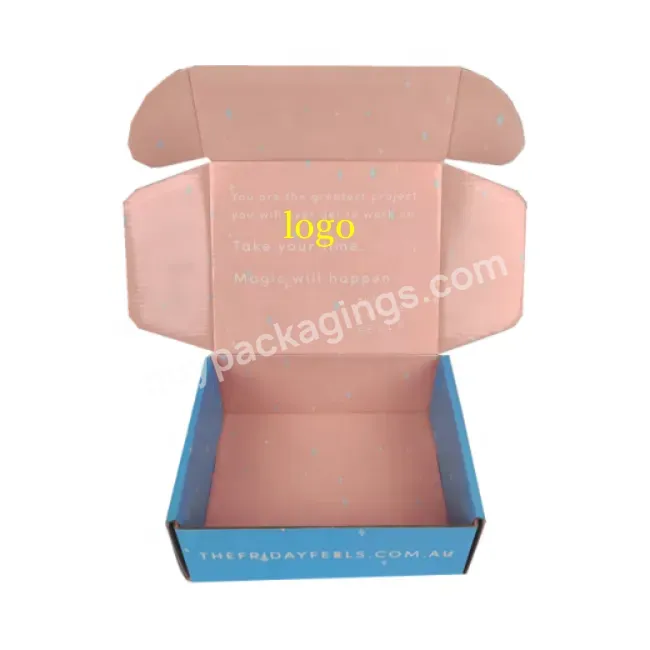 Corrugated Boxes Custom Printed Skin Care Cosmetics Makeup Packaging Gift Box With Logo