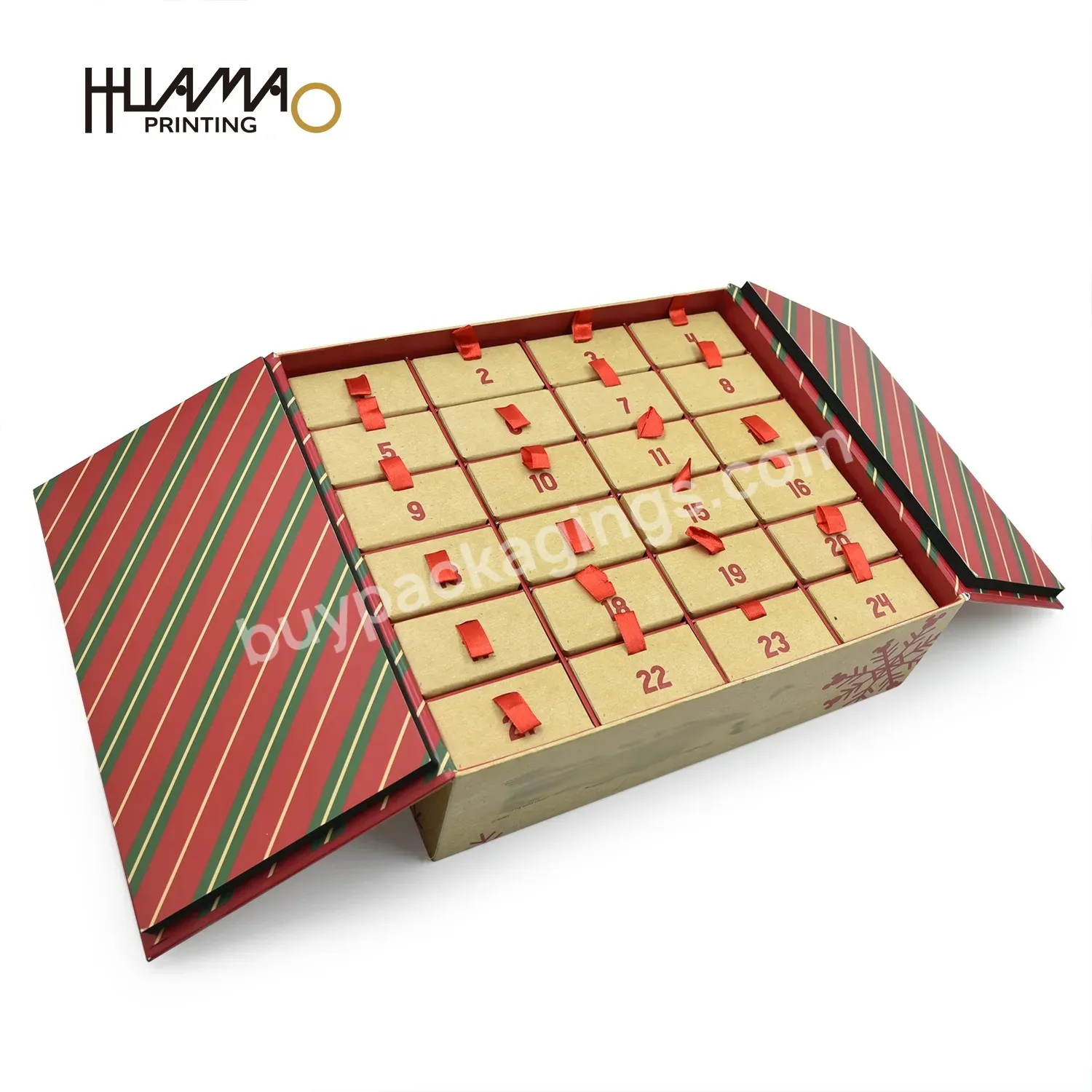Corrugated Cardboard Envelope Cajas Collapsible Paper Container Foldbable Box Packaging Boite A Cupcakes Advent Calendar Box