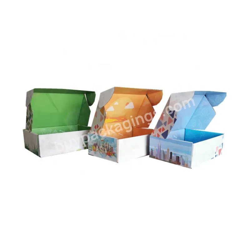 Corrugated Shipping Box For Garment Small Product Packaging Box Supplements Custom Mailer Gift Boxes
