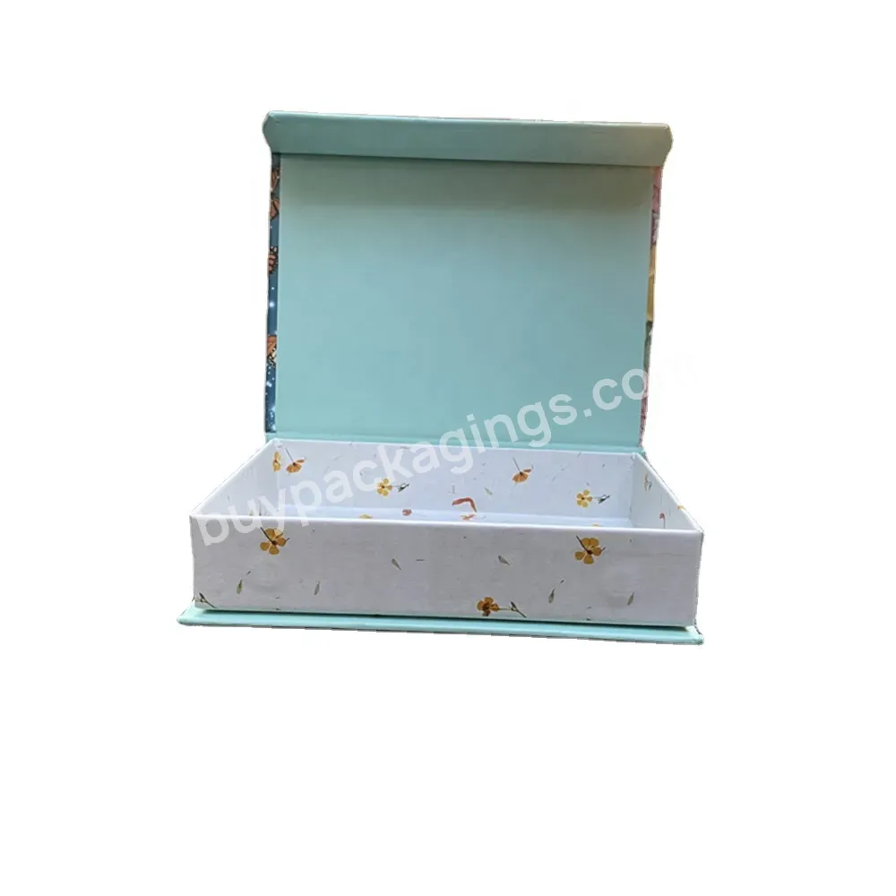 Creative Design Matte Blue Full Printing Customized Size Rectangle Skin Care Serum Packaging Magnetic Gift Box