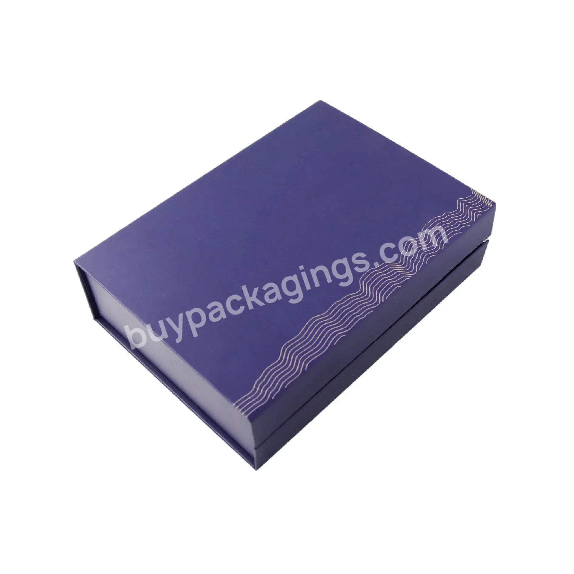 Creative Design Matte Purple Full Printing Customized Size Rectangle Skin Care Serum Packaging Magnetic Gift Box