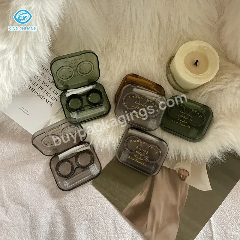 Creative English Twist Free Companion Box Fashion Cool Man Contact Lens Box Multiple Integrated Contact Lens Case Portable - Buy Creative English Twist Free Companion Box,Multiple Integrated Contact Lens Case Portable,Creative English Twist Free Comp