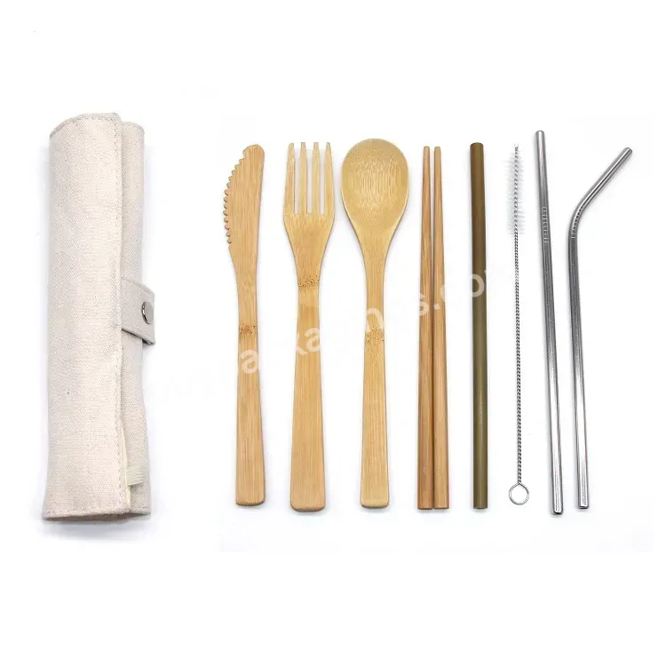 Crossborder Outdoor Portable Thickened Cloth Bag Straw Chopsticks Tableware Environmental Bamboo Knifefork And Spoon - Buy Straw Chopsticks Tableware Environmental Bamboo Knifefork And Spoon,Bamboo Knifefork And Spoon,Straw Chopsticks Tableware.