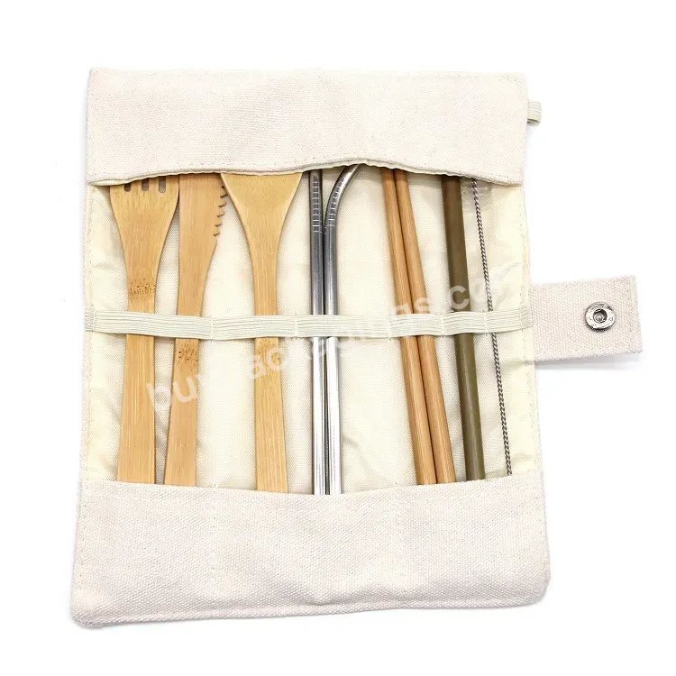 Crossborder Outdoor Portable Thickened Cloth Bag Straw Chopsticks Tableware Environmental Bamboo Knifefork And Spoon - Buy Straw Chopsticks Tableware Environmental Bamboo Knifefork And Spoon,Bamboo Knifefork And Spoon,Straw Chopsticks Tableware.