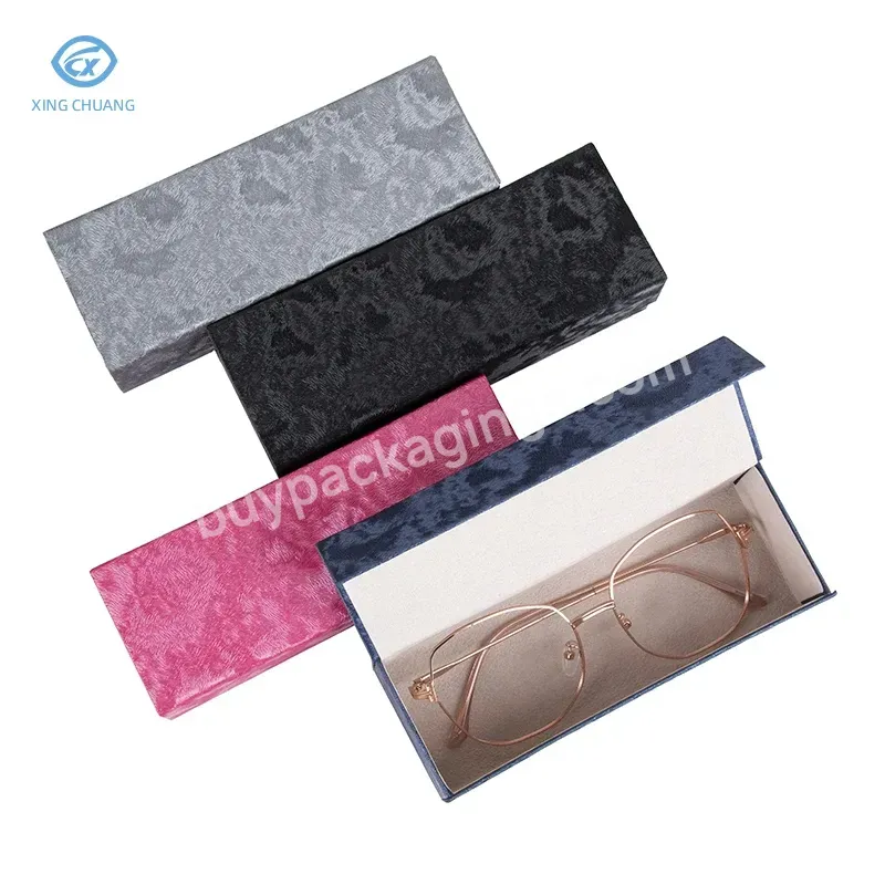 Cuboid Shaped Folding Glasses Boxfoldable Eyeglasses Cases With Magnet Closure For Optical Glasses And Sunglasses Eco-friendly