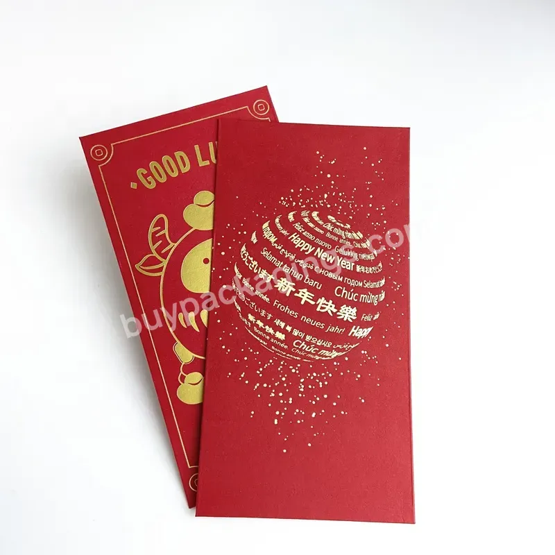 Custom 2023 Chinese New Year Red Packets Chinese Year Of The Rabbit Red Packets For Packing Money