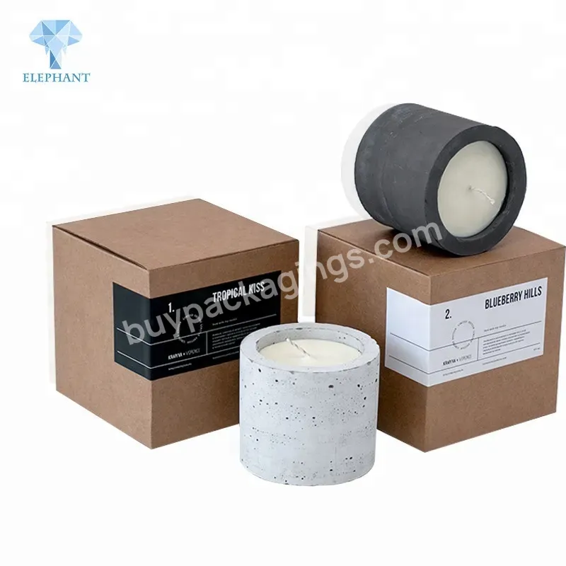 Custom Best Price Recycled Portable Corrugated Candle Packaging Boxes