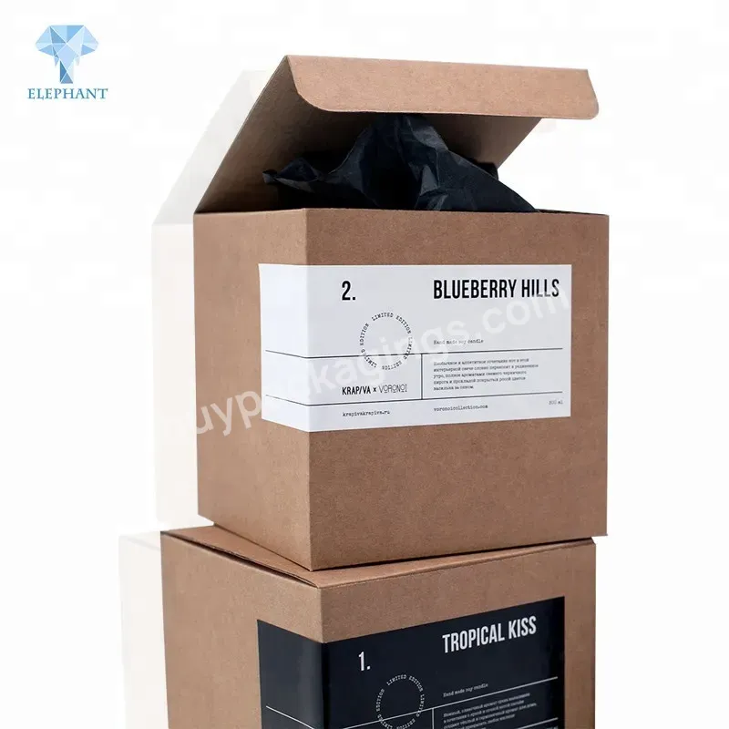 Custom Best Price Recycled Portable Corrugated Candle Packaging Boxes