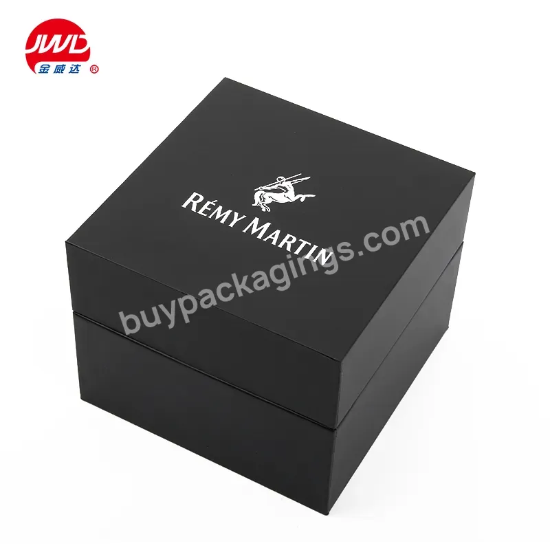 Custom Black Paper Square Cosmetic Package Cardboard Paper Perfume Bottle Packaging Gift Box With Lining