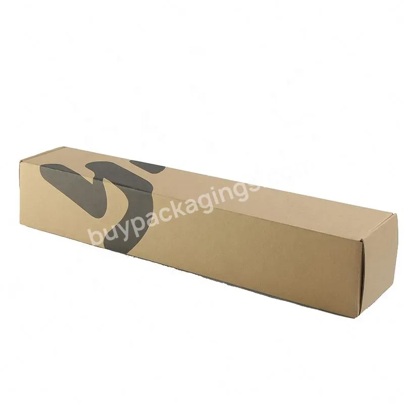 Custom Boxes Thin Long Size Shipping Box Corrugated Cardboard Tuck Top Paper Box Packaging For Umbrella