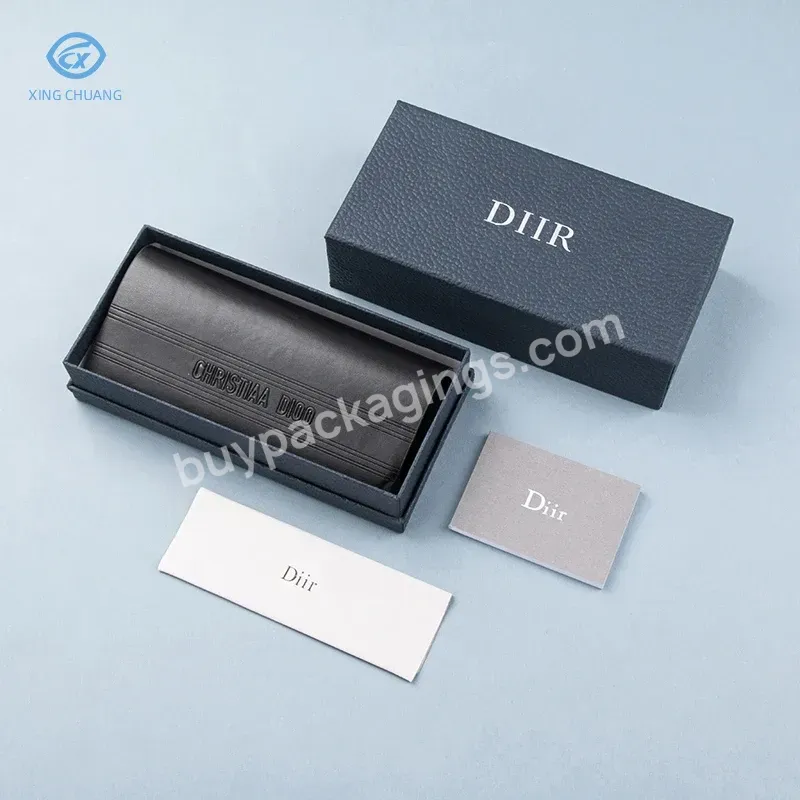 Custom Brand Logo Luxury Sunglasses Packaging Set Soft Leather Sunglasses Case/lychee Paper Box Packaging Gift Glasses Box - Buy Custom Logo Magnetic Buckle Eyeglasses Holder Eyewear Packaging Branded Glasses Boxes Set Sunglasses Case Set Pu Leather,