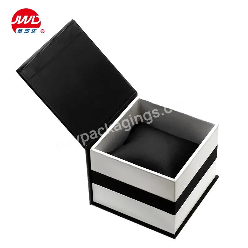 Custom Branding Matte Black Magnetic Closure Paper Gift Box For Garments Ribbon Handle Rectangular Folding Clothing Packaging