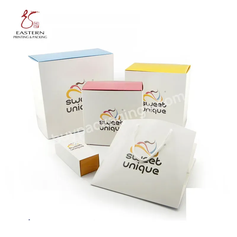 Custom Cake Paper Box Packaging With Paper Bag Matched