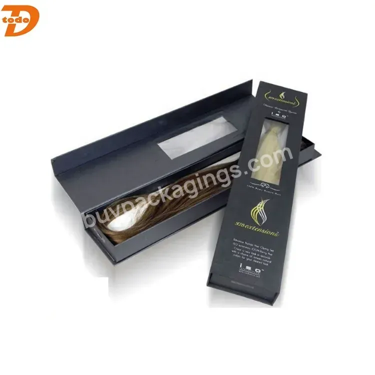 Custom Cardboard Paper Hair Extension Packaging Box For Hair Extensior