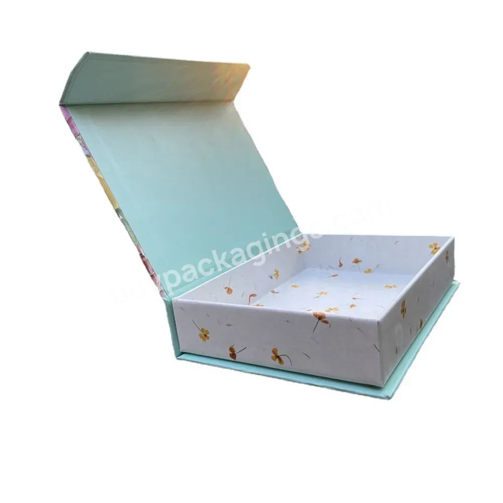 Custom Clothing Cardboard Rigid Paper Packaging Closure Magnetic Gift Box For Shoes & Clothing