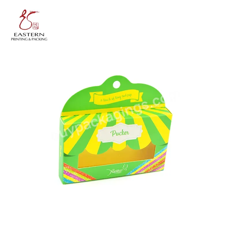 Custom Color Printing Rigid Cardboard Clamshell With Logo Eyelash Packaging Boxes