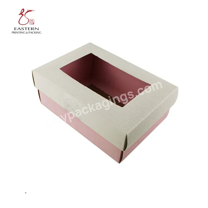 Custom Color Printing Transparent Storage Packaging Shoe Paper Box