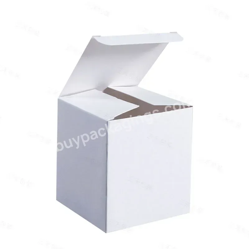 Custom Colour Printing Candle Jar Perfume Bottle Packaging Fold Small Rectangle Cosmetic Skin Care Products Paper Box
